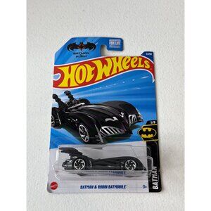 Hot Wheels Car Batman and Robin Batmobile HW Batman Toy Race Cars Kids Diecast